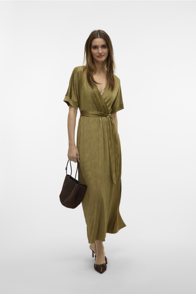 VMCABINA C/S V-NECK 7/8 DRESS JRS L 10329159 COTHIC OLIVE